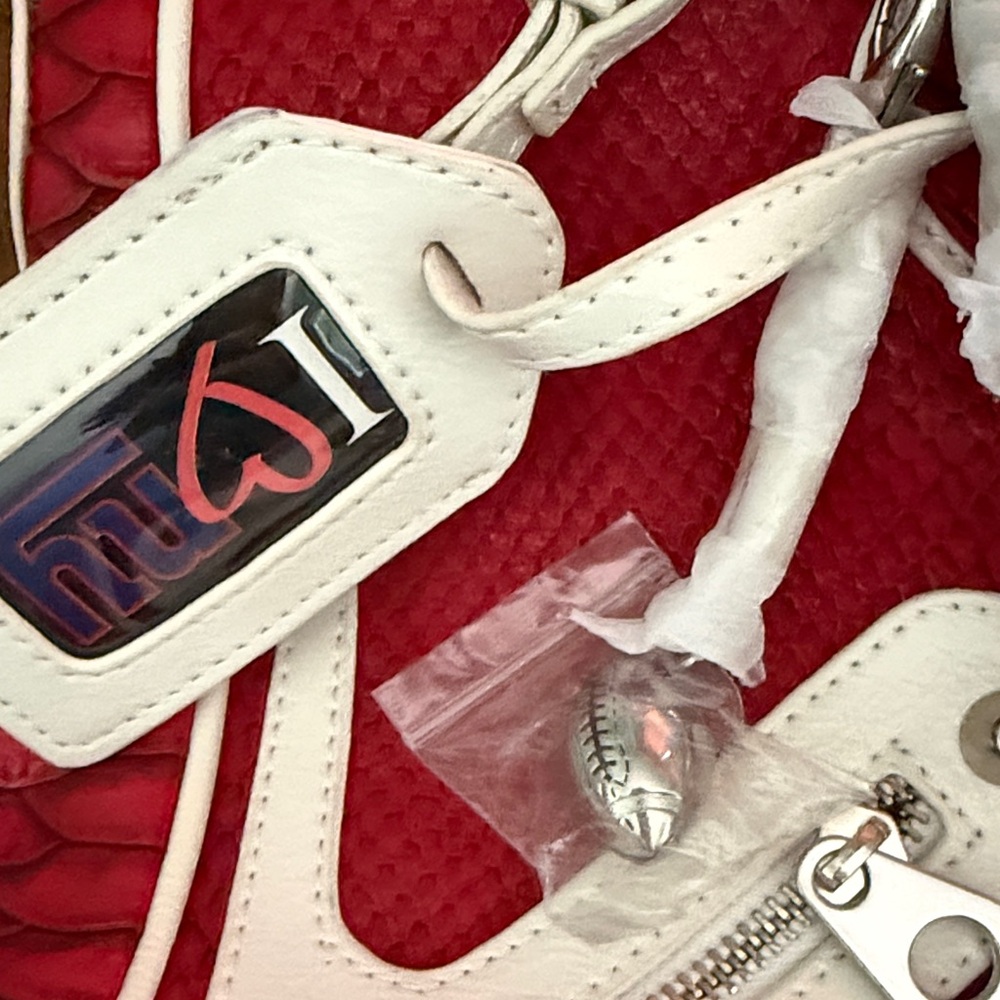 Nikki Chu x NFL Suite Team Limited Edition NY Giants Moto Satchel - Picture 8 of 8